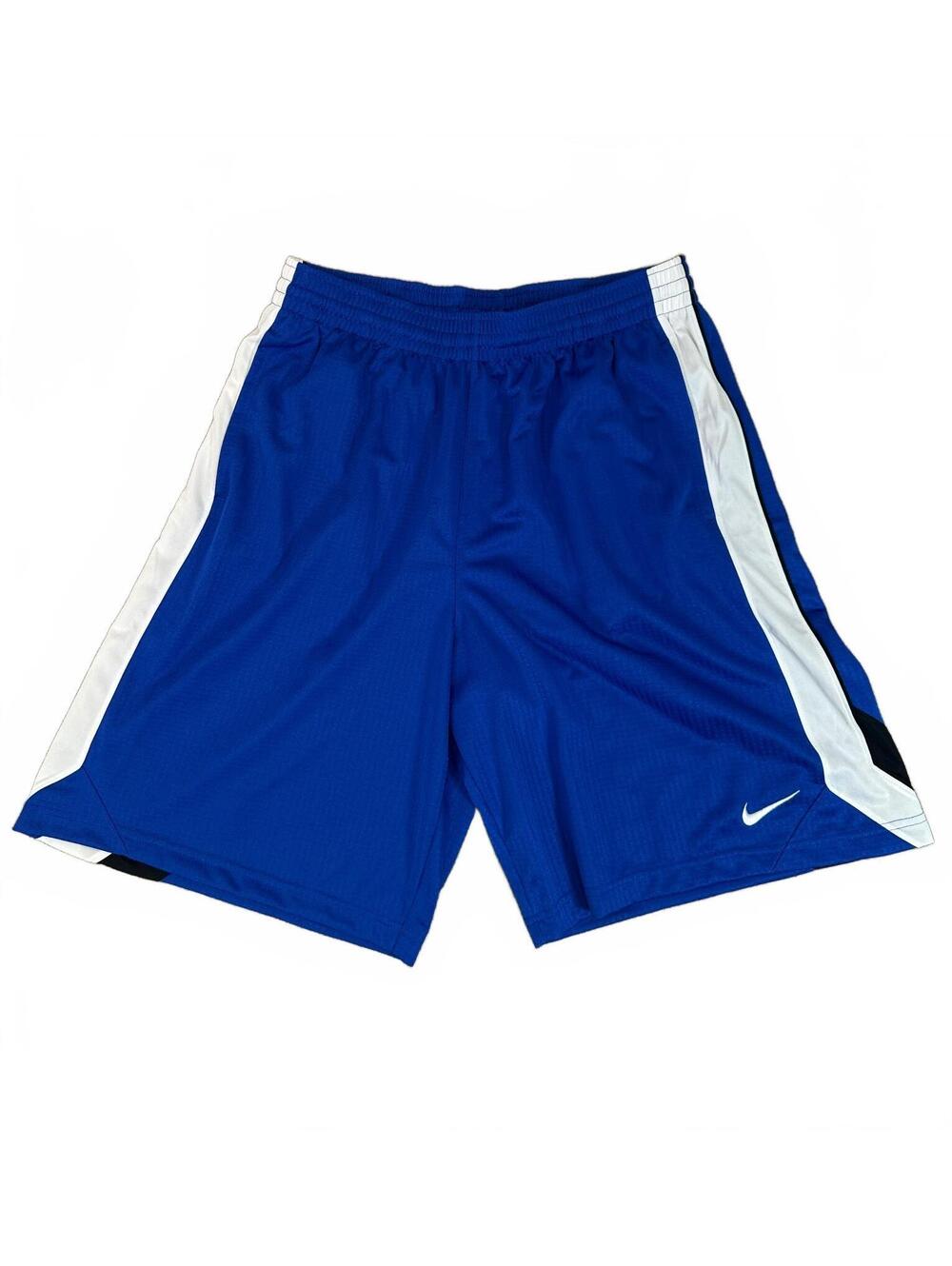New Men’s Sz L Nike Blue Basketball Shorts Athletic Gym Workout Pockets Workout